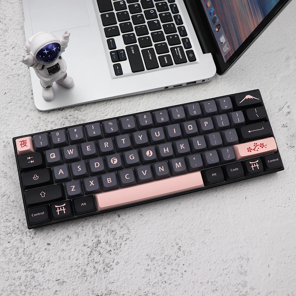 GMK-KEY Nightsakura клавишная крышка pbt XDA клавишная крышка s для dz60/RK61/gk61/64/68/84/980/104 механическая клавиатура 7u gmk клавишная крышка разделенная клавиатура