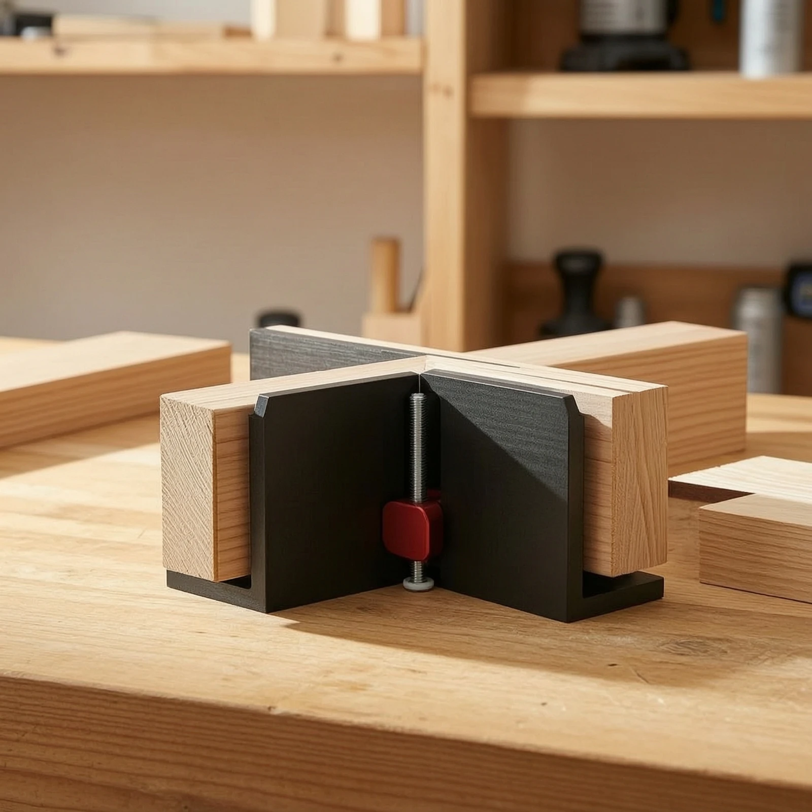 Corner Clamp with Adjustment Block Metal 90-Degree Angle Clamp Woodworking Clamping Fixture Handshands-off Positioning Square