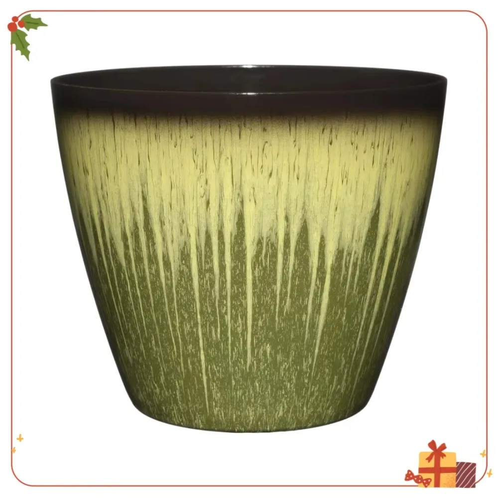 자외선 차단 기능을 갖춘 실내외용 모던 화분, 배수구가 있는 허브 화분으로 집 정원 장식에 적합합니다.