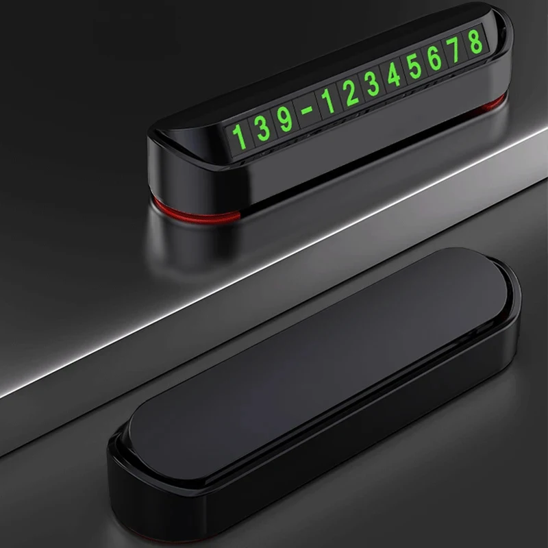 1-4pcs Car Temporary Parking Card Phone Number Card Plate Telephone Number Car Park Stop Automobile Accessories Car-styling