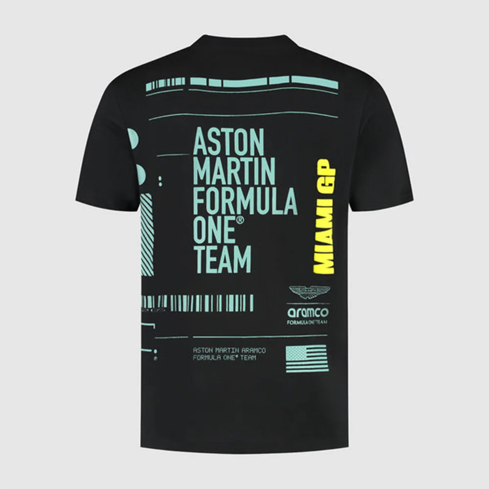 

2025 Summer Racing F1 T Shirt Training Short Sleeved Miami Official Racing Team T Shirt Jersey Sport Quick Drying Breathable Tee
