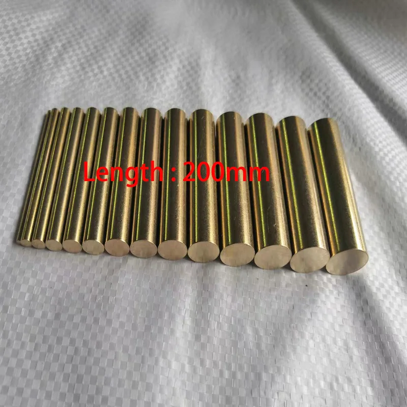 1pcs Dia 15,16,19,20,22,,25,26,28,30mm H62 Brass Rods Round Bar Solid Length 200mm Metal Rod Parts Cutting And Machining