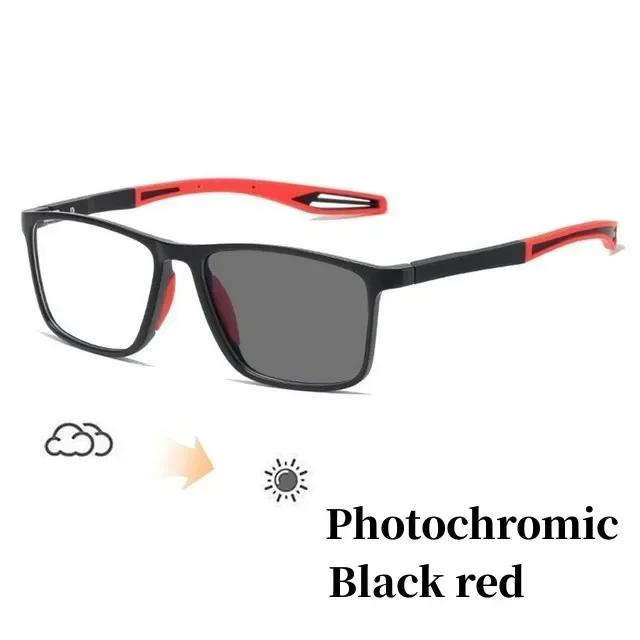 Vintage TR90 Photochrome Brille für Damen, männlich, ultraleicht, Sport, Farbwechsel, Sonnenbrille, fertige Myopie-Brille, 0 bis -4,0