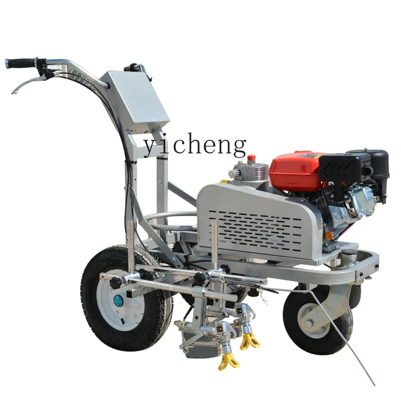 

ZK hand push cold spray paint marking machine road marking car driving school community line drawing machine