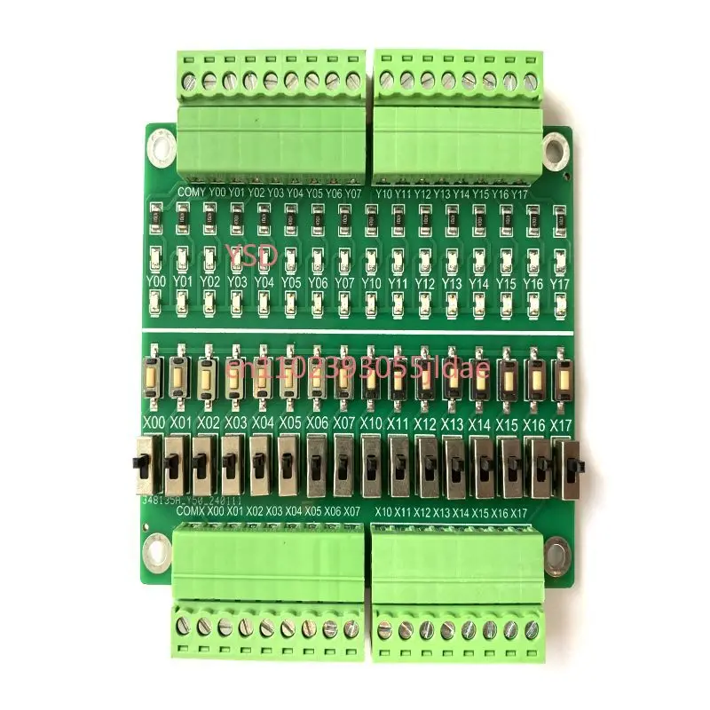 PLC Training Learning Module 16 Channel Input Output Debug Test Board with Toggle Switch