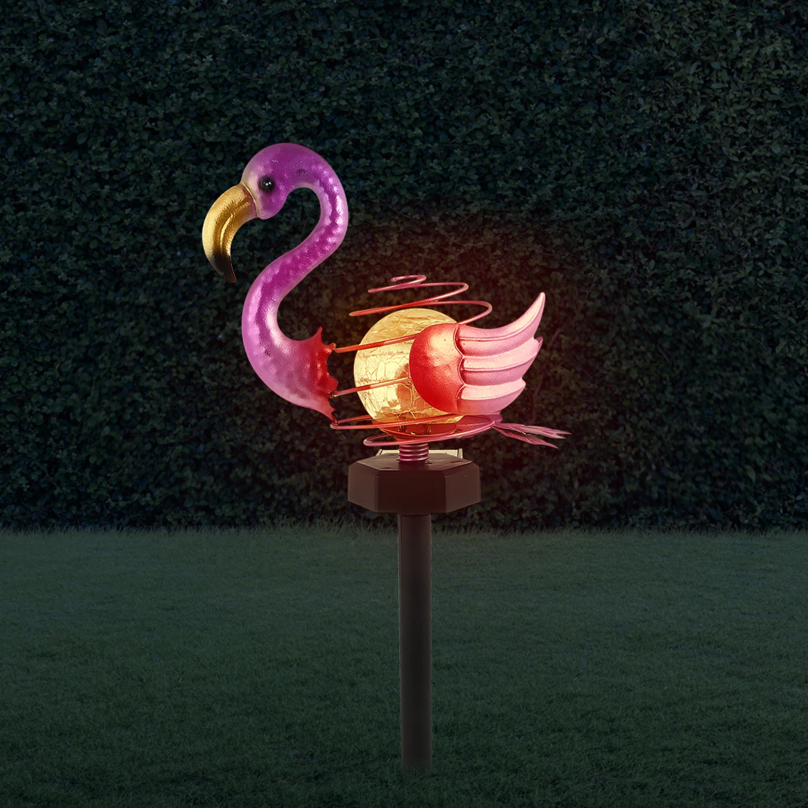 

Weather Resistant Iron Abs Solar Flamingo Stake Light Garden Landscape Lamp Decorative Pathway Lighting Outdoor Yard Decoration