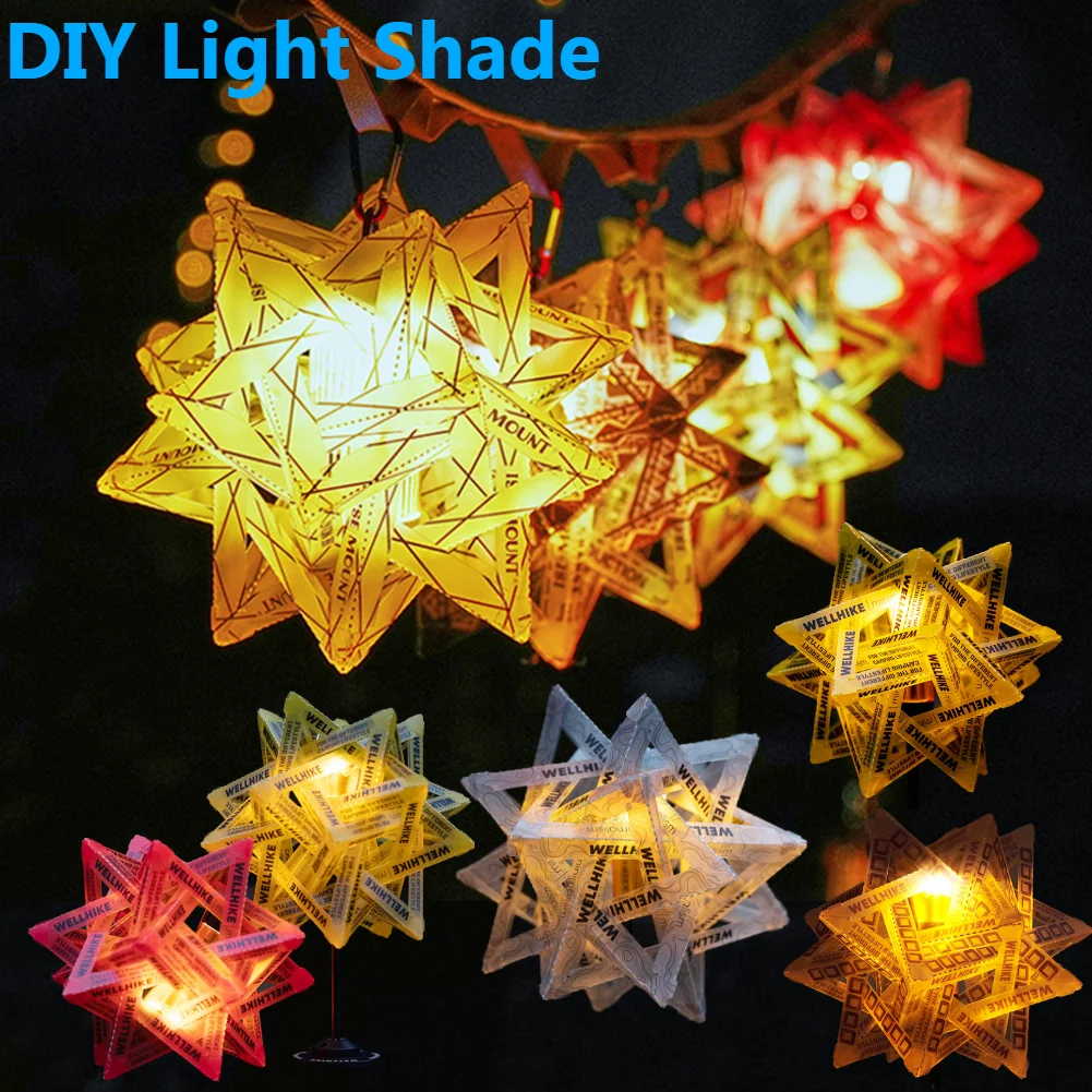 DIY Outdoor Star Camping Light Shade Wear-Resistant Atmosphere Lampshade Waterproof Camping Lamp Cover Lighting Accessories