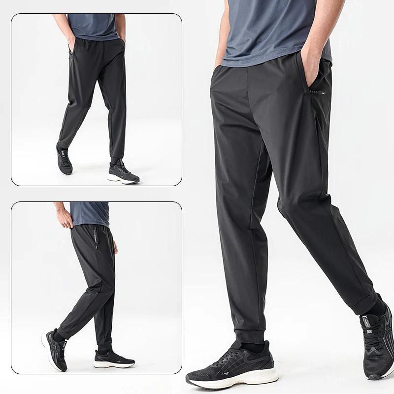 Fashion Loose Elastic Waist Spliced Zipper Pockets Korean Pants Men's 2024 Summer New Oversized Oversized All-match Casual Pants