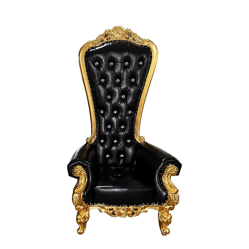 Black Gold Wedding Throne Chairs Banquet Chair Throne Chair