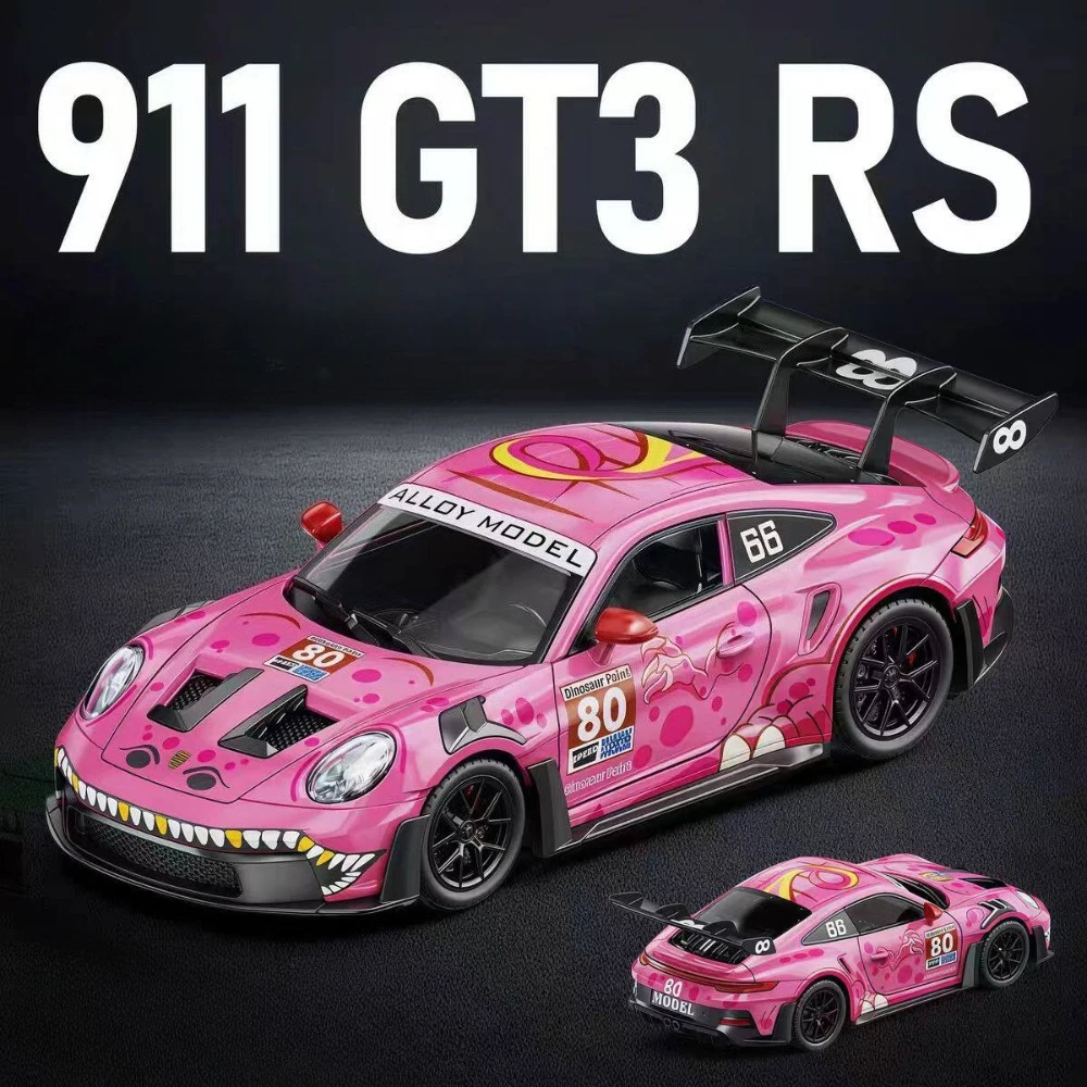 

1:24 Scale 911 GT3 RS Panamera Car Model Toy Metal Diecast Sports Cars Doors Opened Music Light Models Living Room Ornaments