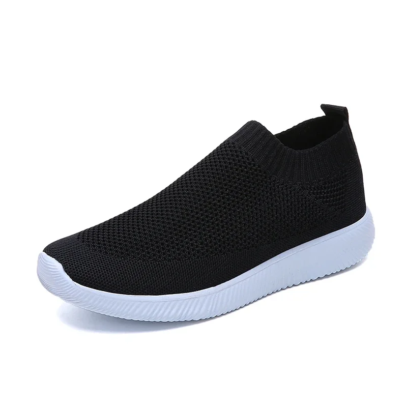 2024 New Style Women Shoes Knitting Sock Sneakers Women Flat Shoes Casual Breathable Sneakers Flats Walking Shoes for Women