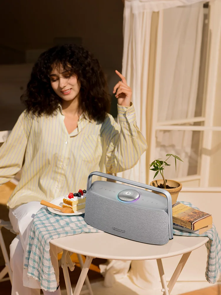Tronsmart Gris Altavoz Fiitune X30, Altavoz Inalámbrico Bluetooth, Audio De Alta Resolución, 80 W, Ipx6, Control Por Aplicación, Altavoz Portátil Con Asa Para El Hogar - Imagen 3