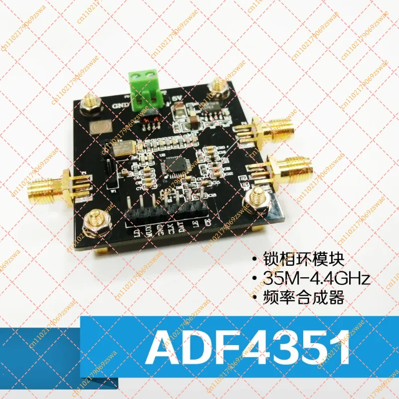 ADF4351 PLL Frequency Synthesizer Module, 35 MHz to 4.4 GHz RF Signal Source