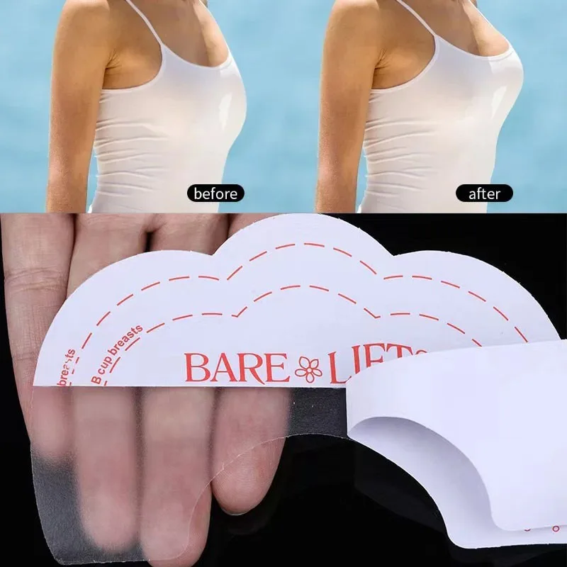 Set 10Pcs Breast Lifts Nipple Tape/Nipple Cover Chest Stickers/Push Up Bra Pad (keep Breasts Up)