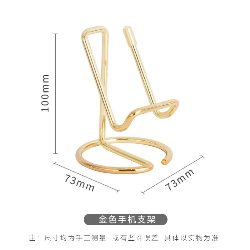 Ins الحديد الفن الخطي المعادن حامل هاتف المحمول ، بسيط عرض القراءة سطح المكتب ، حامل بطاقة الأعمال ، مكتب الملحقات