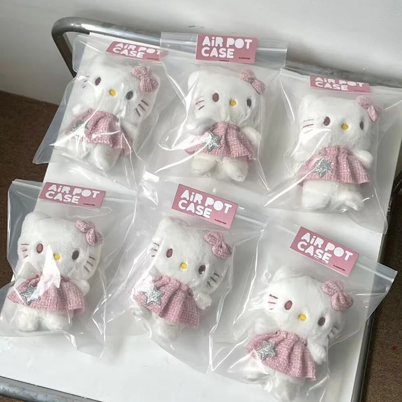 Peluches Sanrio Chaveiro, Olá Kitty Pingente, Criativo Amor Fivela, Telefone Pendurado Chaveiro Acessórios, Presentes Kawaii