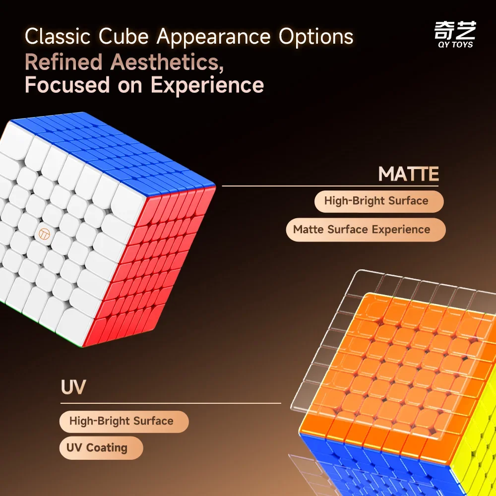 [MeowCube] Picube personalizado QiYi 7x7 Guerrero Cubo velocidad 7 capas práctico mágico sin pegatinas rompecabezas mágico juguete Cubo recubierto de UV