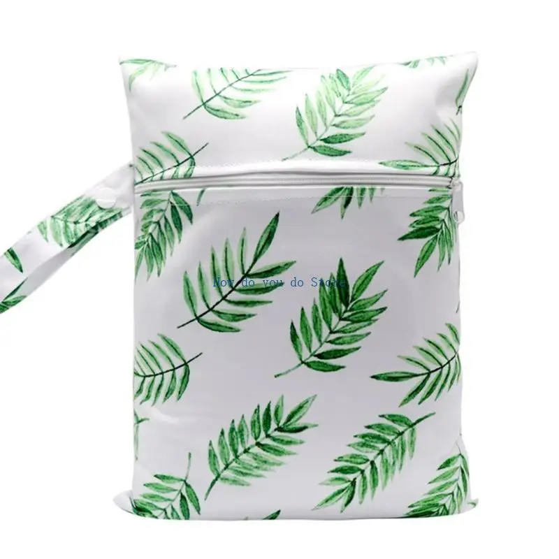 19QF حقيبة حفاضات الطفل الكرتون طباعة الرطب الجاف الحفاض زيبر حقيبة يد عربة تحمل حزمة