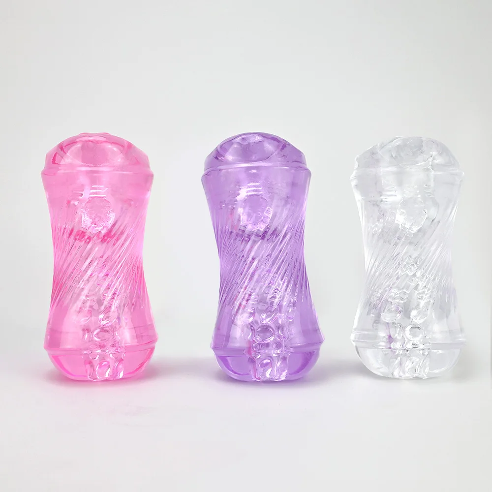Transparent Male Masturbator Soft Vagina Vacuum Sucking Pocket Pussy Cup Adult Endurance Exercise Adult Games Sex Toys for Men view 3