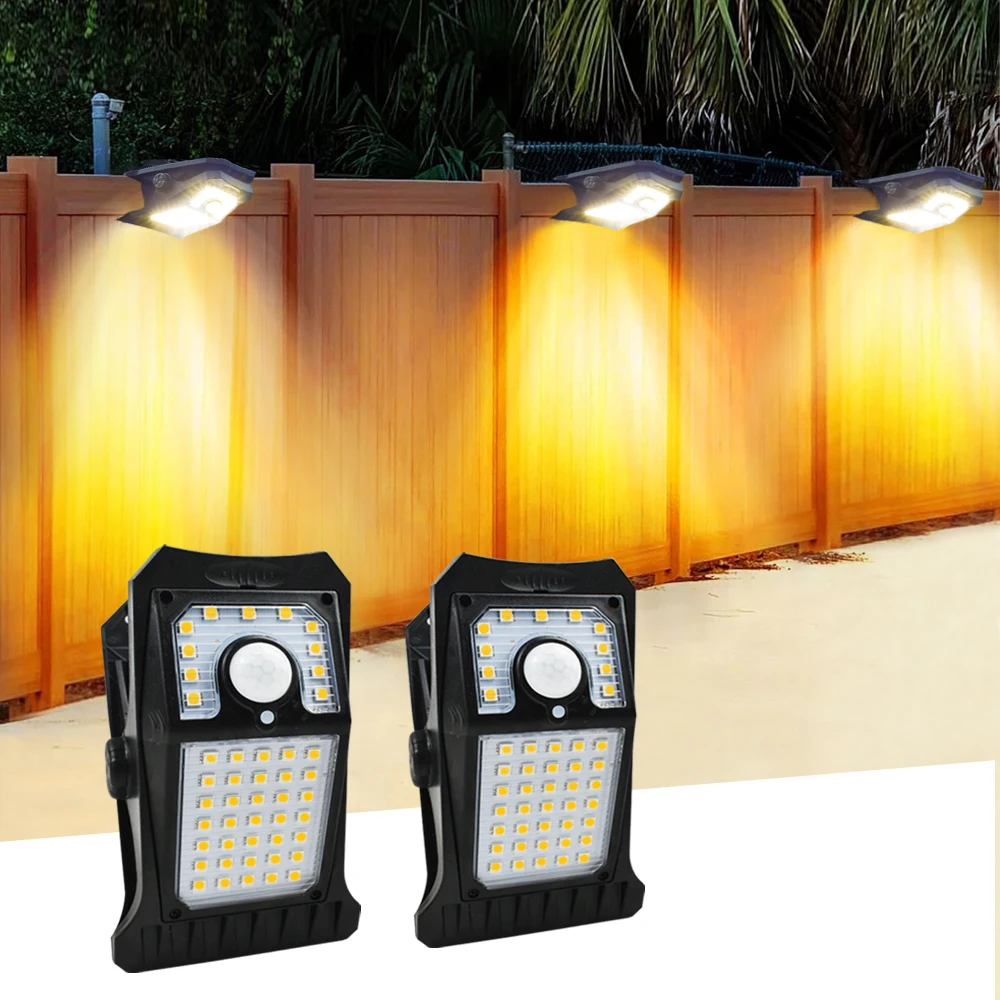 LED Solar Light Outdoor Garden Light Epoxy Plate Clip Light Street Light Home Wall Light New Induction Waterproof IP65 Light
