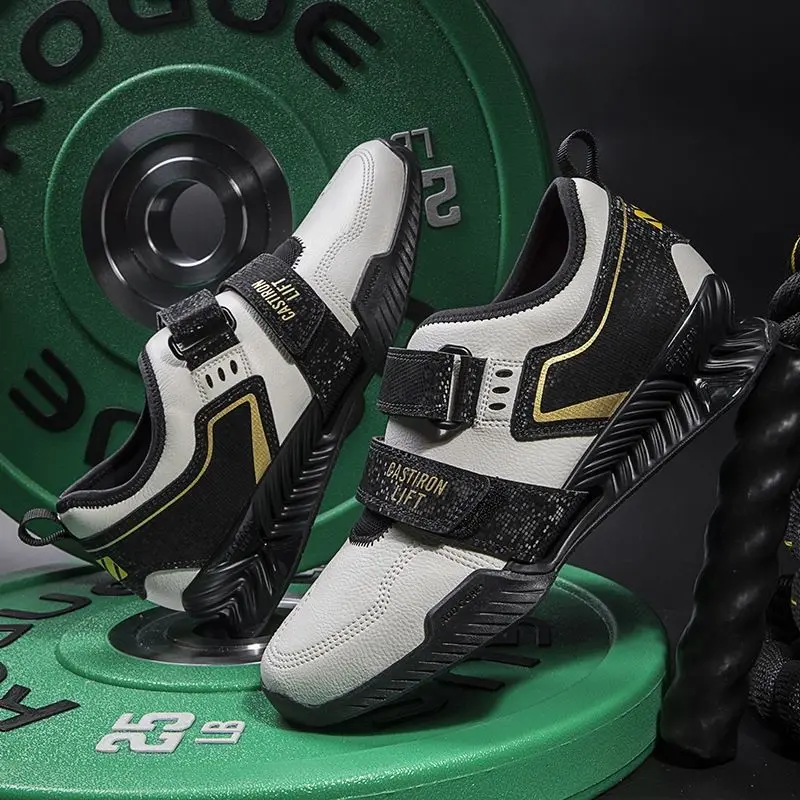 

Профессиональные мужские кроссовки для тяжелой атлетики 2026 года: для приседаний и становой тяги, износостойкие, для занятий в зале