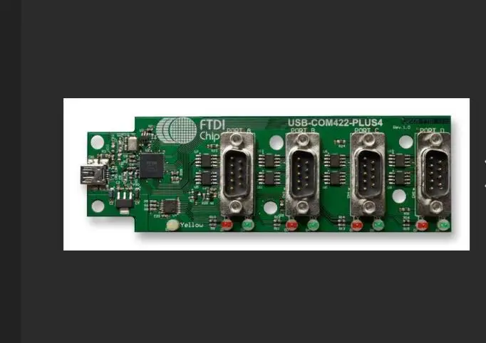 

USB-COM422-PLUS4 FTDI USB HS в RS422 Conv в сборе 4 DB9 Po