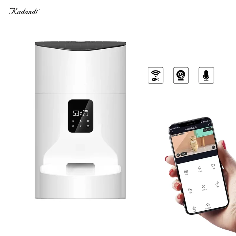 9L dog and cat timed and quantitative pet feeder camera video intelligent automatic cat feeder automatic pet feeder