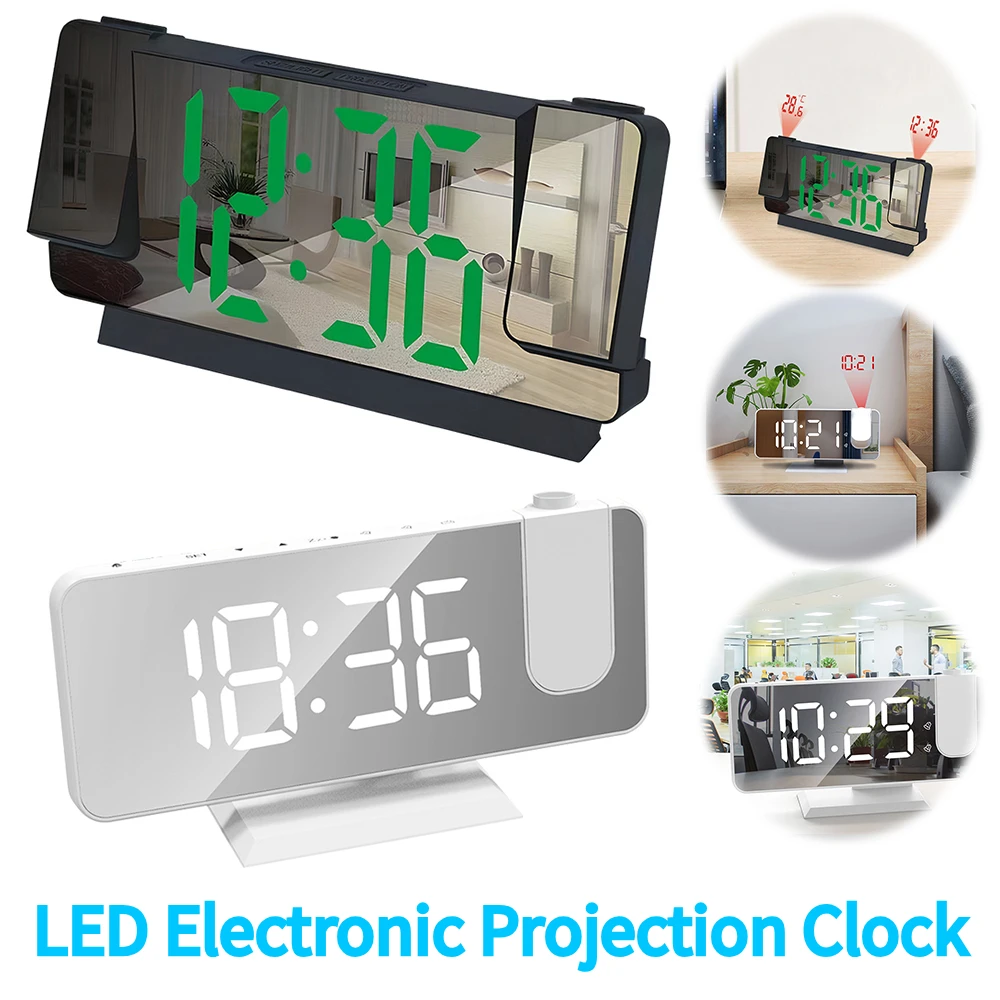 ساعة غفوة بإضاءة خلفية LED مع عرض درجة حرارة الوقت وساعة سقف ذكية مضيئة لمدرسة المكتب