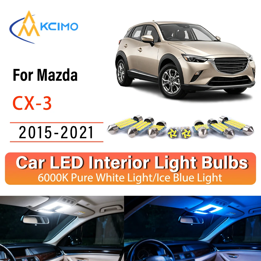 

Premium Easy Install LED Interior Lights For Mazda CX-3 2015-2021, Blue Light,White Light, Atmosphere Lights Kit