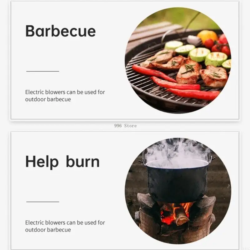 มือถือ BBQ BLOWER AIR BLOWER PORTABLE BBQ พัดลมลมลมพัดลมพัดลมพัดลมอากาศพัดลมพัดลมพัดลมแบบพกพาแบบพกพา