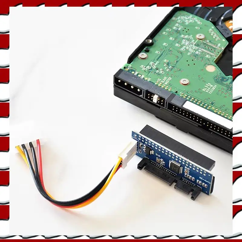 T35C HDD 3.5 IDE To SATA Adapter Hard Disk Converter PATA IDE 39/40Pin To SATA 22Pin Hard Drive Connector With Data Cable