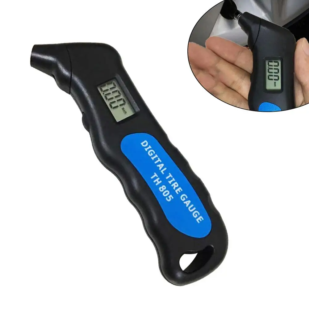 

Handheld Tire Pressure Monitor Digital Car Tire Air Manometer Meter LCD Pressure Car Meter Display Tester Gauge T5G7