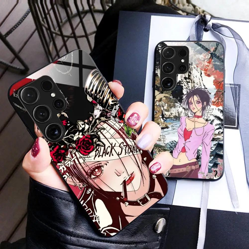 

Чехол для телефона Black Stones Osaki Nana для Samsung Galaxy A56 55 54 53 52 51 36 35 34 23 16 15 5G Glass Colorful Cover Pretty