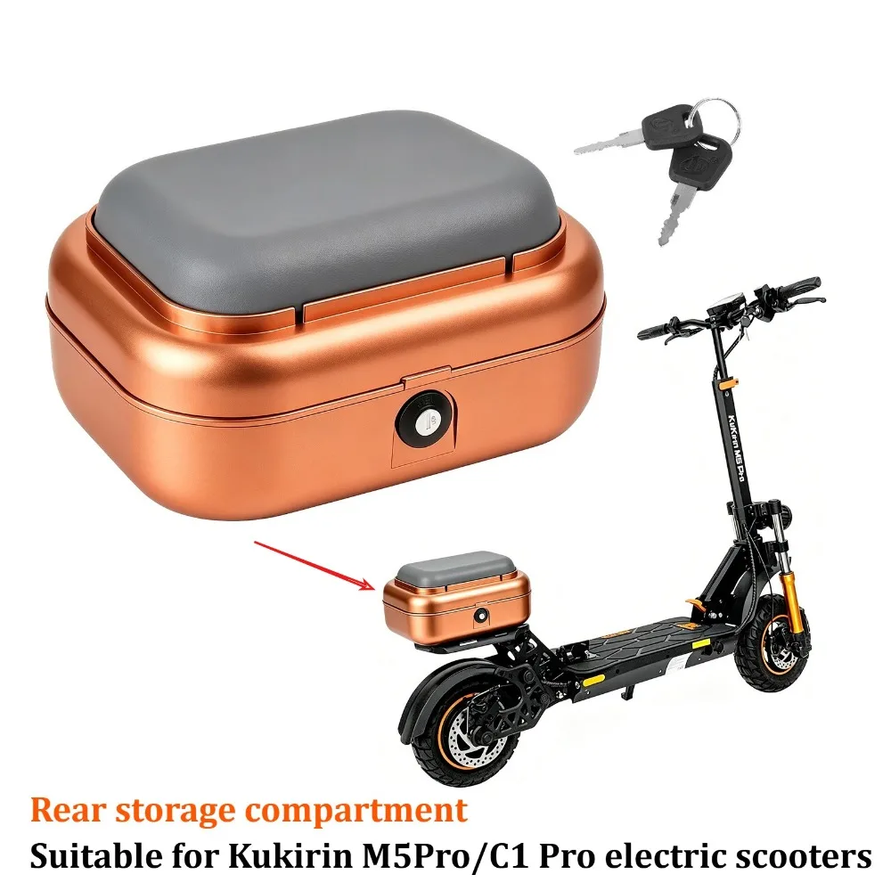 

New Tool Storage Box, Suitable for Kukirin M5 Pro/C1 Pro E-Scooters. Rear Storage Box with Seat Cushion for Carrying Passengers