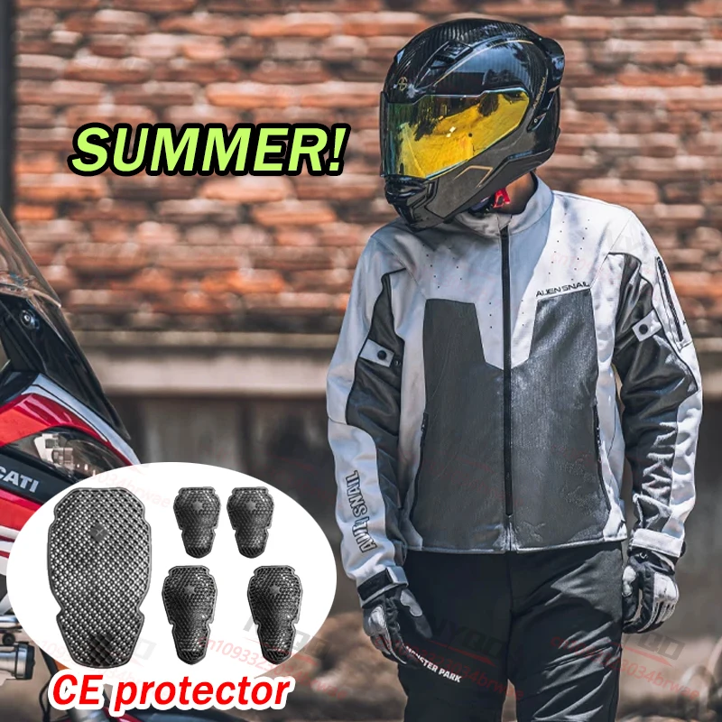 

Men's Motorcycle Jacket Spring Summer Biker Jacket Leisure Motocross Protection Road Touring Clothing