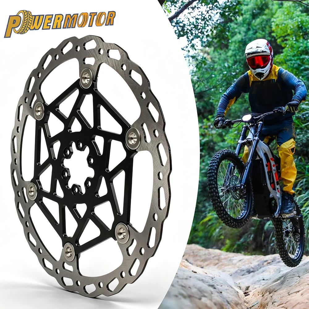 Motorcycle Accessories 250Mm Front Floating Brake Disc For Surron Light Bee Electric Vehicle E-Bike  Dirt Pit Bike Parts