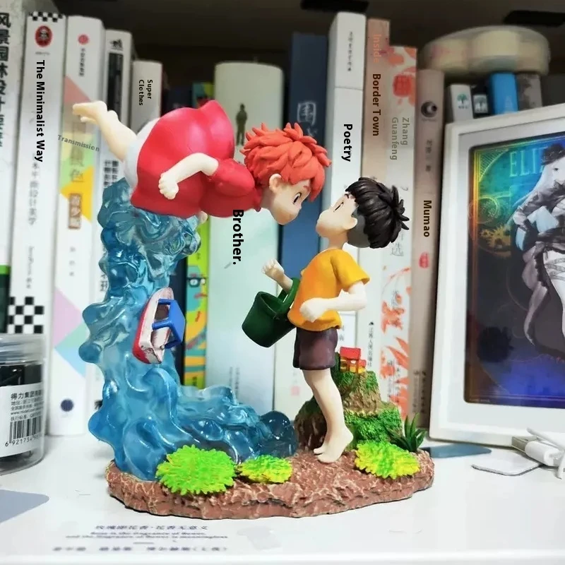 

Ponyo On The Cliff 15cm Action Figure Anime Model Statue Collectible Toy Boy Birthday Gift Desktop Ornament Decoration Sculpture
