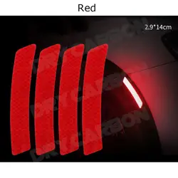 Car Bumper Reflective Warning Strip Stickers Wheel Rim Eyebrow Warn Light Reflector Protective Sticker Scratch Paster Body Kits