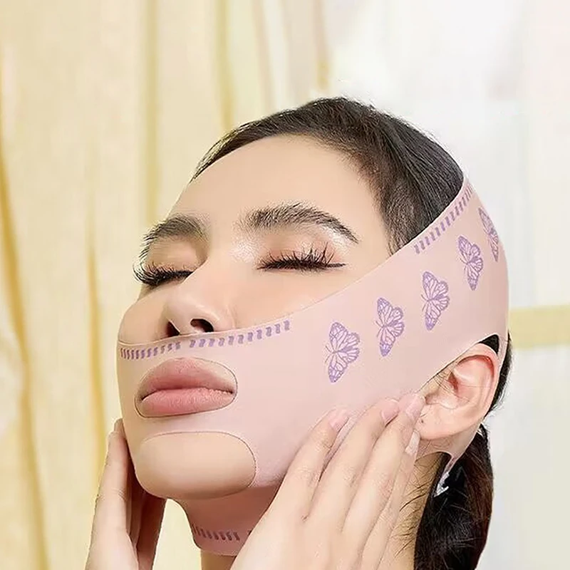 Face Bandage Breathable V Face Band Cheek Lift Up Anti Wrinkle Face Thin Mask Reduce Double Chin V-Line Shaping Bandage