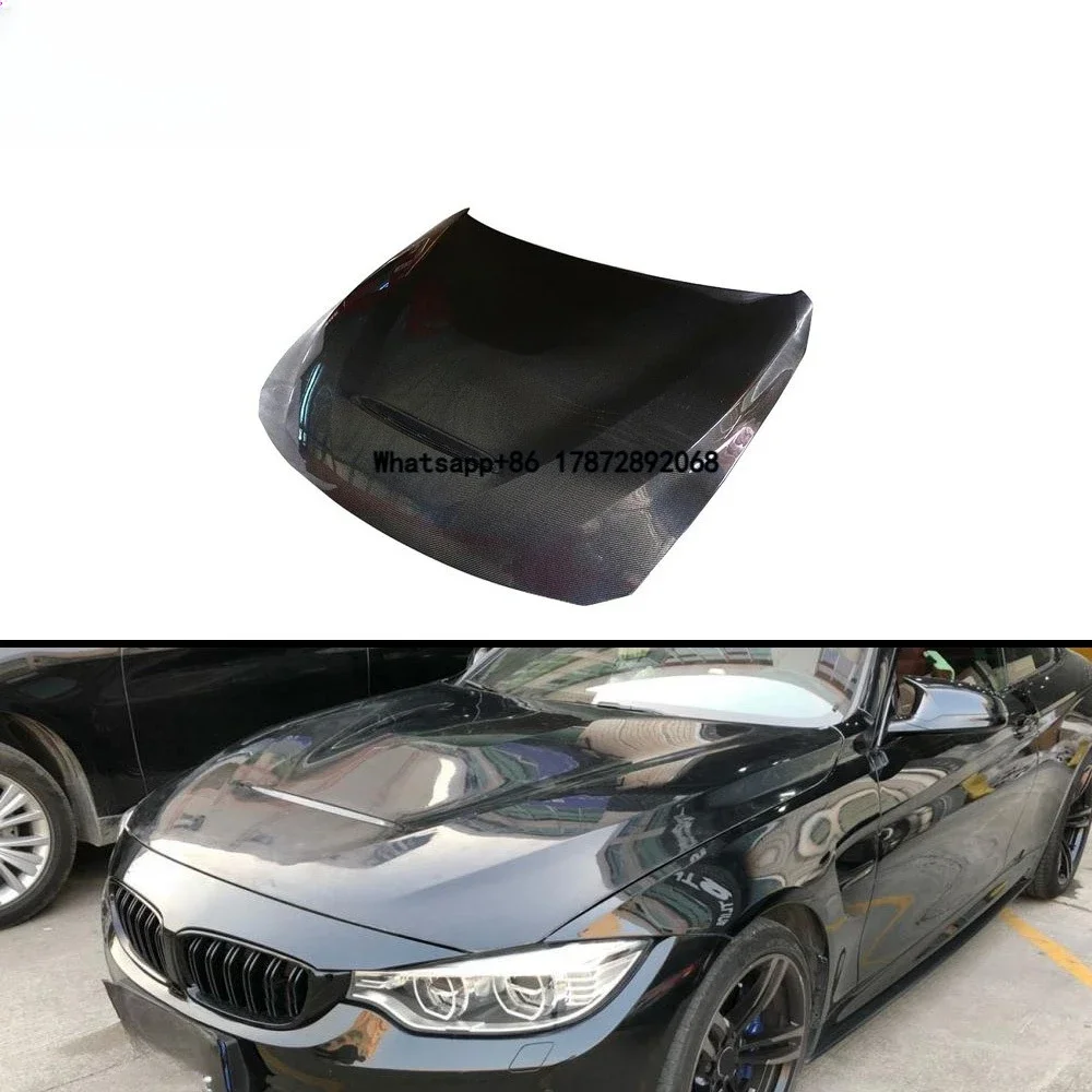 Carbon Fiber Engine Hood for  F30 F32 4 Series 418i 420i 425d 428i 430i 430d 435i 440i F82 F83 M4 2014-2018