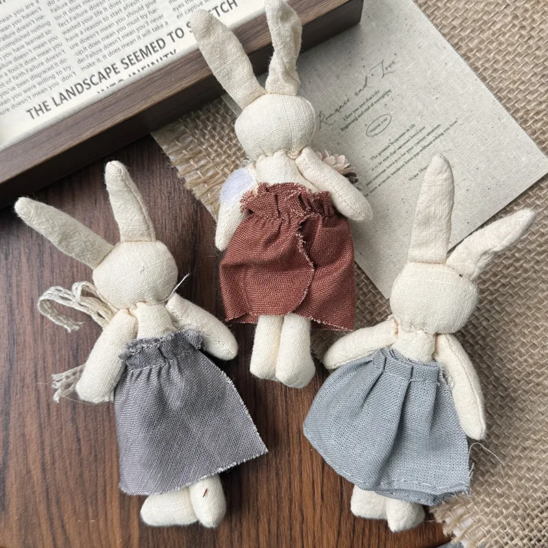 Fabric Brooch Handmade Cartoon Lace Rabbit Cute Bag Accessory Pin for Purse Backpack Scarf Eco Friendly Soft Portable Colorful