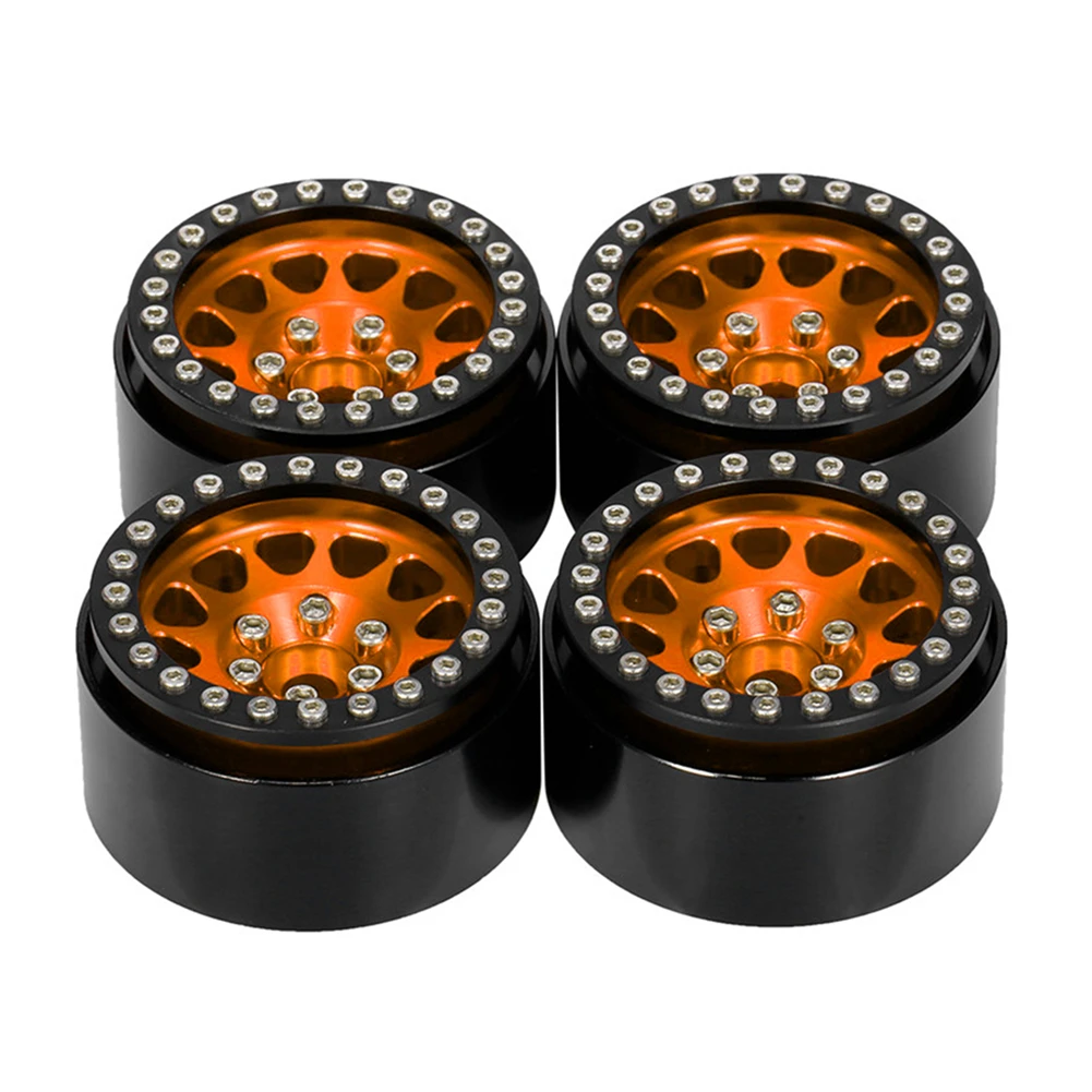 1.9 Beadlock Wheel Deep Dish Negative Offset 10.4mm Rim for 1/10 RC Crawler Auto Axial SCX10 90046 AXI03007 TRX4 VS4-10 Gen8