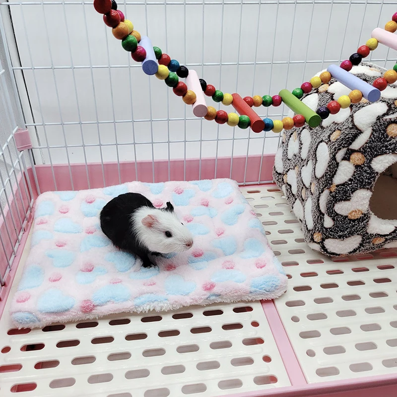 Guinea Pig Hamster Warm Mats Bed Hamster Sleep Pad Squirrel Hedgehog Soft Cushion Rabbit Chinchilla Bed Mat House Nest