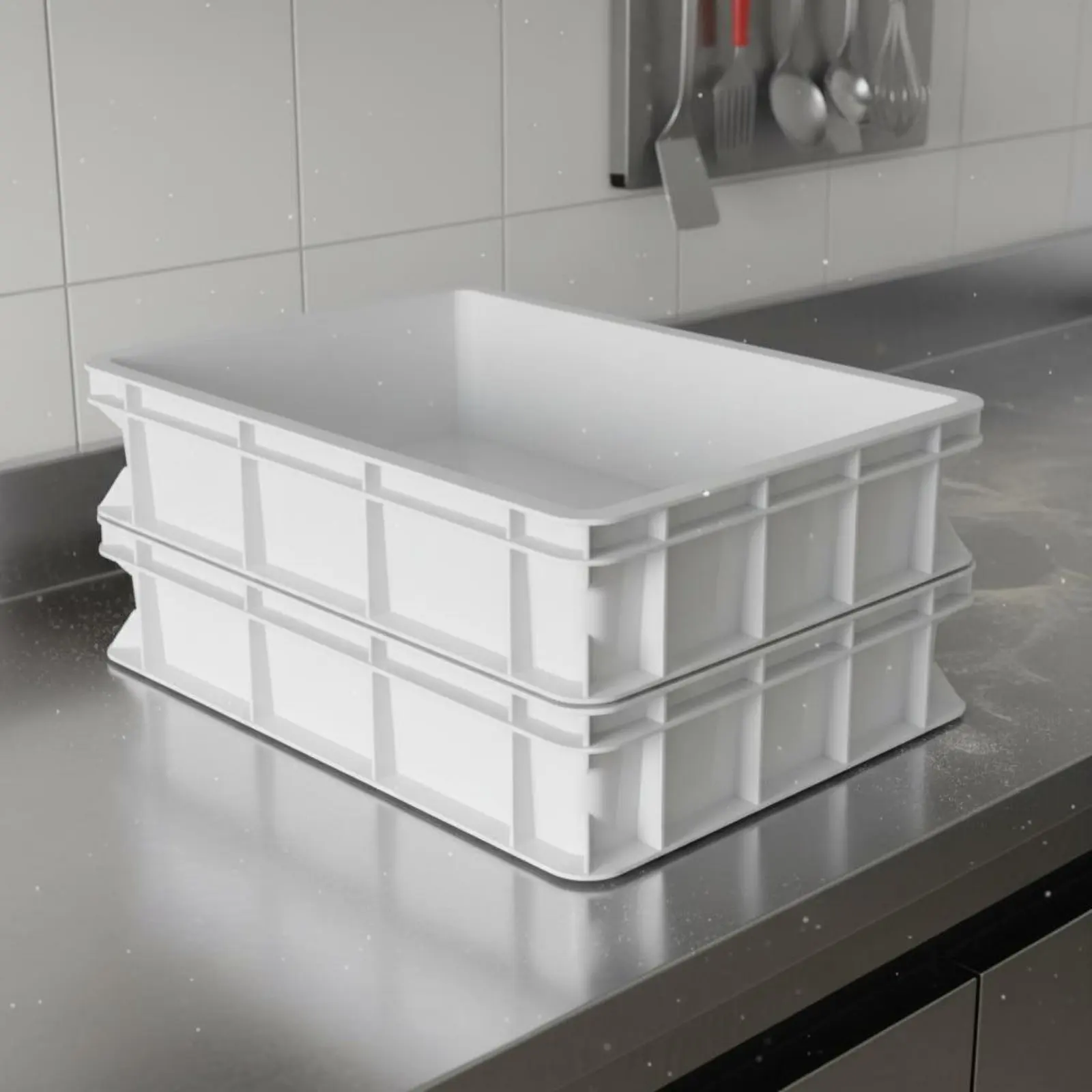 

Pizza Mixture Proofing Box Sturdy-Duty Professional Mixture Fermentation Box Food Prep Container Sturdy Included for Bakery
