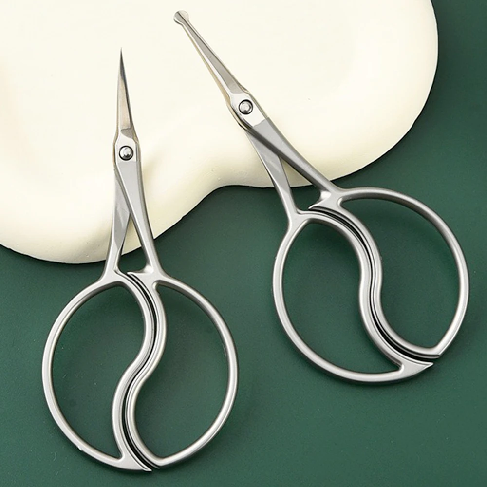 

Stainless Steel Nose Hair Scissor Nail Cuticle Nipper Nail Cuticle Nipper Scissors Eyebrow Trimmer Makeup Scissors Brow Clipper