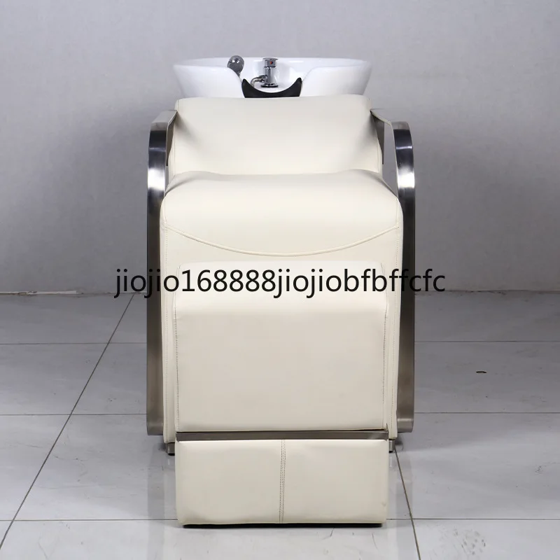 Suitable for  Hair salon special flush bed beauty  ceramic basin shampoo bed