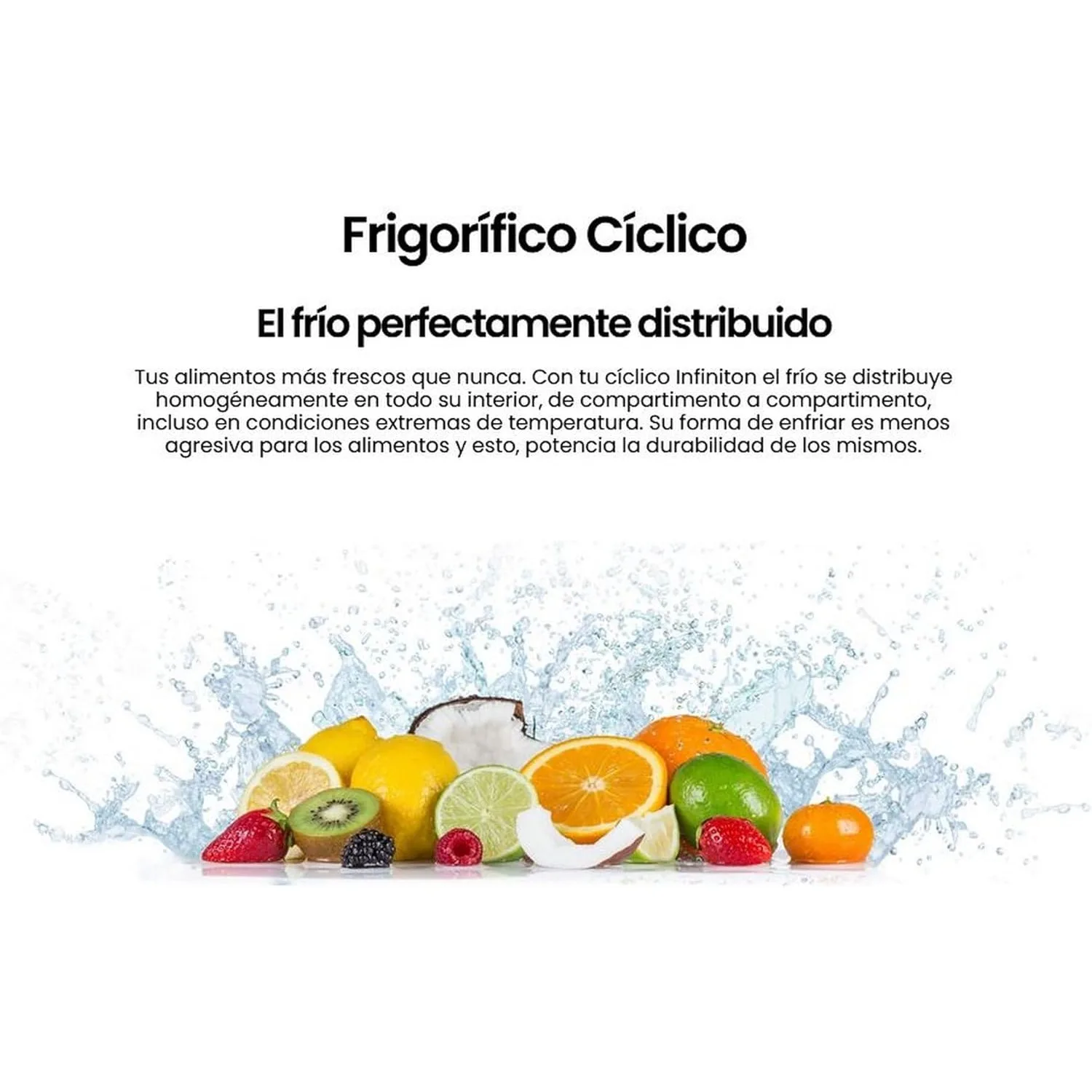 فريجوريفيكو غير بويرتا |   لون بلانكو |   ألتو 85 سم |   سعة 92 لتر |   درجة الحرارة قابلة للتنظيم |   لوز LED