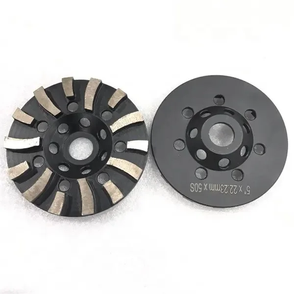 [Long and Short Vertical Segments] 5'' 7'' Diamond Grinding Cup Wheel 125 180mm Granite Concrete Polishing Discs Disks Plates