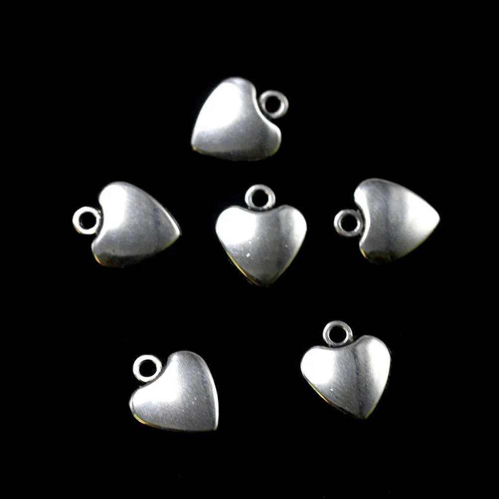 

50pcs Alloy Peach Heart Pendant Diy Charms For Jewelry Making Bracelet Necklace Keychain Craft Projects Alloy Pendant Charm