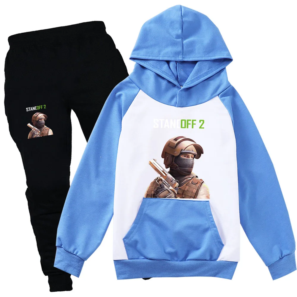 

Hip Hop Shooting Game Standoff 2 Clothes Kids Spring Autumn Hoodies Pants 2pcs Set Baby Boys Clothing Sets Toddler Girls Outfits